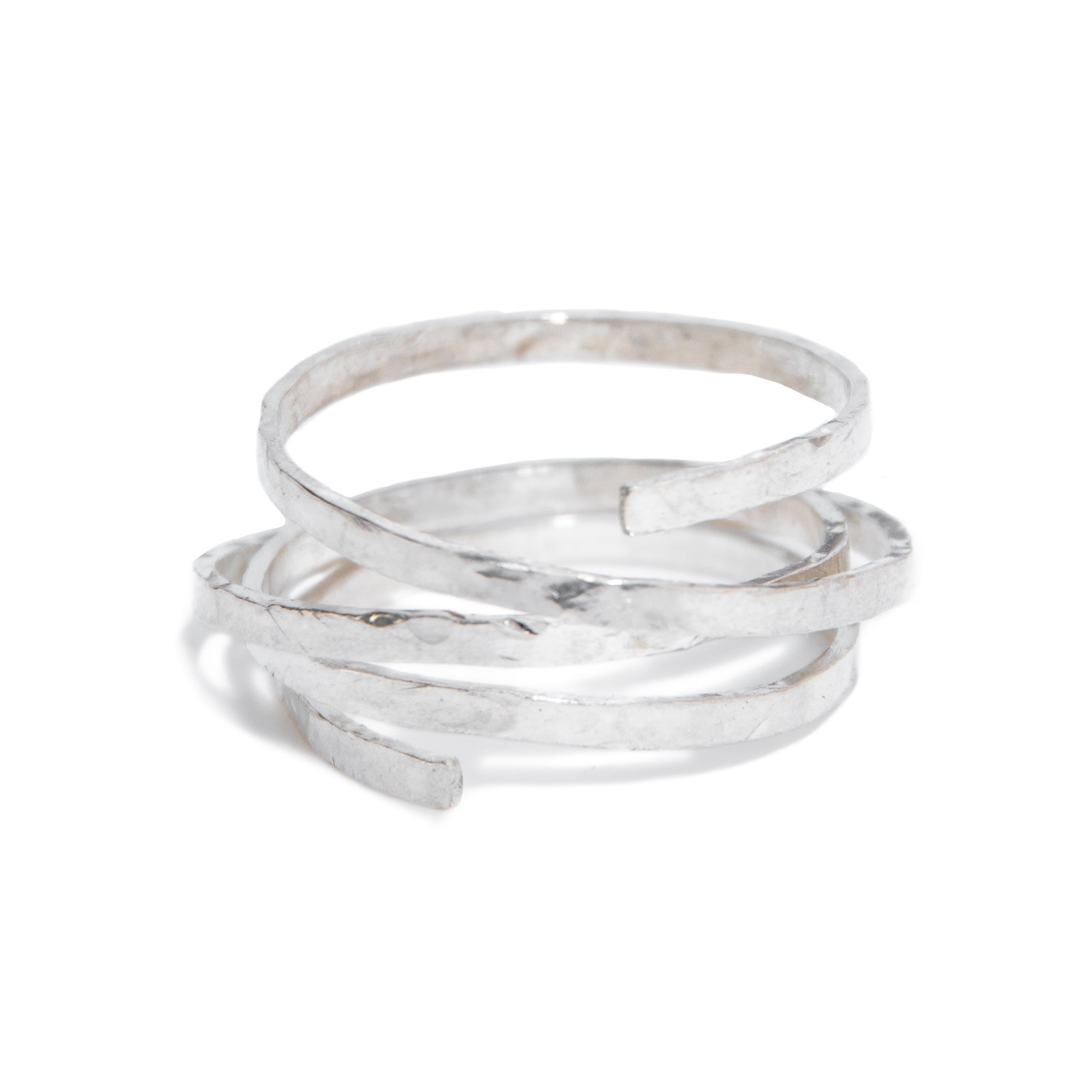 Size 14-15 Orbit Ring - Textured - Silver – ARTAYA